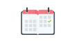 © Sameer Talib - Calendar with a check mark for planning and events