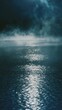 © Sergey - cinematic moonlight reflecting on tranquil lake, soft mist hovering over water, shimmering reflections, ethereal textures, opulent depth, serene