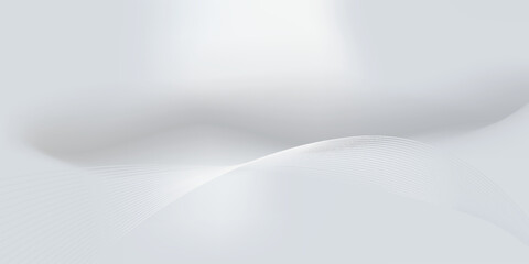 Wall Mural - white abstract background modern vector illustration line smooth