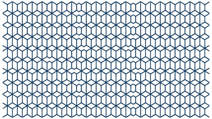 Intricate geometric pattern of interlocking hexagons with subtle color gradient