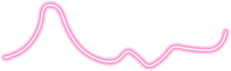 Wall Mural - Freeform neon wave with a continuous, flowing motion, glowing brightly and forming an abstract, energetic pattern.