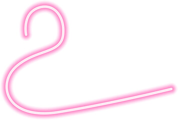 Wall Mural - Twisting neon line with a luminous, curved structure, forming an energetic and futuristic abstract shape.