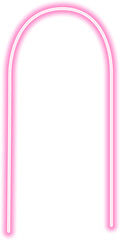 Wall Mural - Curved neon sketch with an arcing stroke, glowing with vibrant energy and forming a smooth, fluid motion.