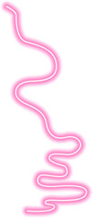 Wall Mural - Artistic neon sketch with curved strokes, glowing brightly and creating a free-flowing abstract motion.