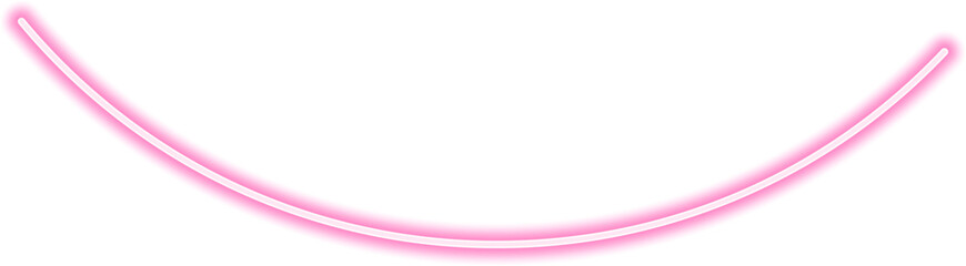 Wall Mural - Hand-drawn neon line with a curved arc shape, glowing intensely and flowing with a dynamic and organic motion.