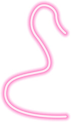 Wall Mural - Irregular neon path with freeform curves and glowing edges, radiating dynamic energy with a fluid and organic motion.