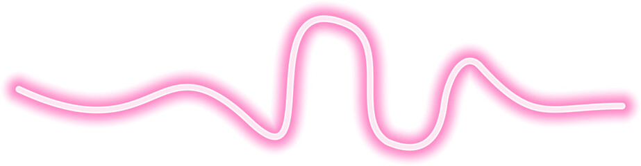 Wall Mural - Glowing neon line with an irregular wavy pattern, moving dynamically with a fluid and seamless flow.