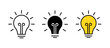 © Maryam - Light Bulb Idea Icon with stroke, filled and colored icon vector illustration. on white background.