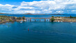 © Esin Deniz - Ayvalik - Turkey, October 04, 2025, Cunda Bridge is Turkey  first Bosphorus Bridge. Ayvalik Cunda Island Bridge or Alibey Island Bridge.