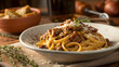 © Nicolas - Bigoli con Lanatra Venetian Duck Ragu Pasta with Rich Sauce and Parmesan