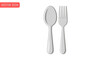 © wong - Silver Spoon and Fork Utensils Dining Essentials for Food Service.