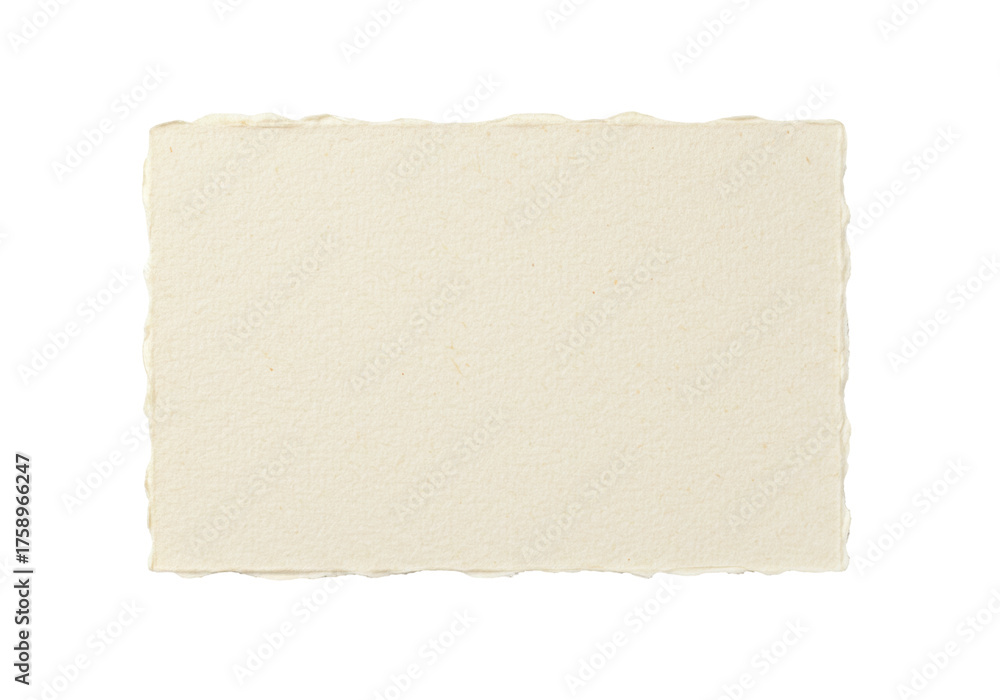 Rough handmade paper texture isolated PNG, natural off-white cardstock ...