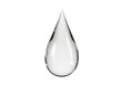 © Florin - Clear water drop PNG isolated on transparent background, droplet of pure liquid for design and environmental concepts