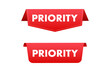 © DG-Studio - Red priority banner or label tagging important message