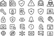 © rofikgraph24 - Cybersecurity and Data Protection Line Icons Set
