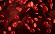 © Vink Fan - Red blood cells with biological and medical concept, 3d rendering.