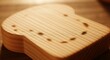 © Kiki - Stylized Toast-Shaped Wooden Board in Close-Up Photography Session