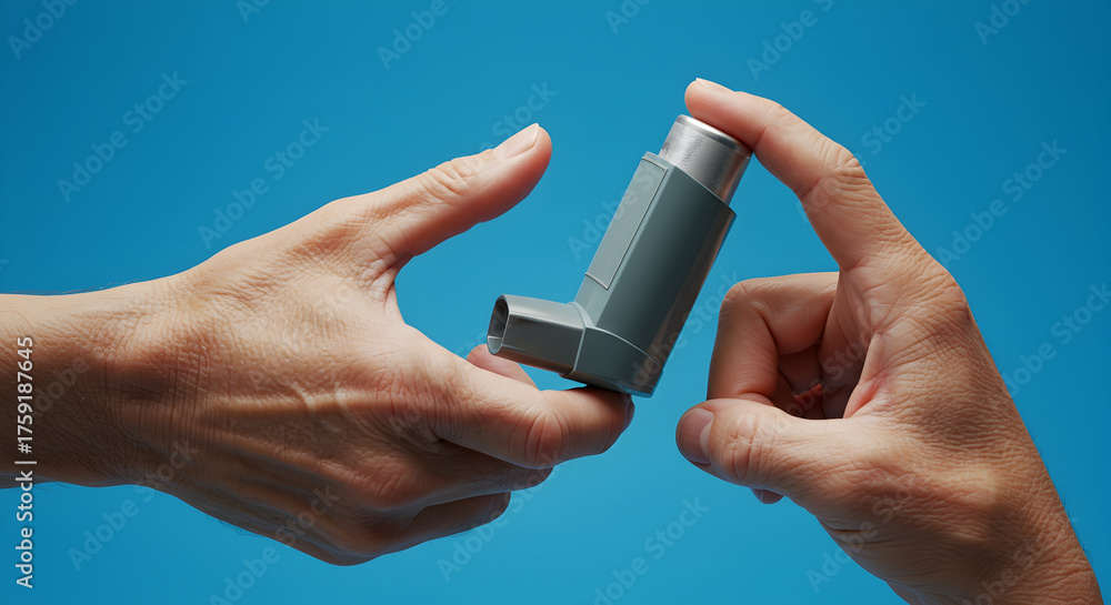 Essential Asthma Inhaler Usage: Hands Demonstrating Proper Technique ...