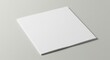 © logitech - Blank white square paper sheet isolated.