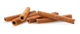 Cinnamon sticks on transparent png ( image from camera )