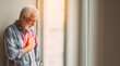 © Taras Vykhopen - Senior man experiencing chest pain indicating possible heart attack or heart disease