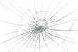© darshika - A transparent PNG image depicting a shattered glass with radial cracks emanating from the center. background removed