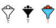 © MdNurul - Extraction icon vector. data refinement, lead generation, funnel analysis symbol. vector illustration.