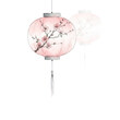© Ramdan - Elegant Japanese lanterns with floral designs illuminating a dark canvas for a sophisticated