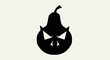 © Ifatul - Spooky Pear Shaped Jack O Lantern Halloween Icon.