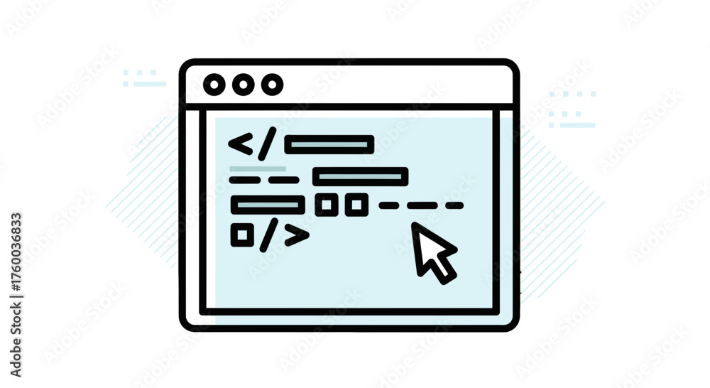 Modern Coding Interface Illustrates Programming, Software, And ...