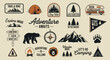 © John - Collection of retro camping and outdoor adventure logos, badges, and emblems for wilderness exploration johny (316)