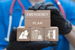 © wladimir1804 - Emergency plan and procedure of evacuation for healthcare buildings. Emergency preparedness planning training medicine concept.