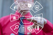 © wladimir1804 - Business man using virtual touch screen clicks text: EMERGENCY PLAN. Business emergency plan concept. Checklist to do in disaster, continue business, build resilience concept. Emergency preparedness.