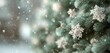 © Azib - A Christmas tree adorned with sparkling lights and delicate snowflakes, captured in HD detail