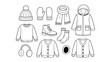 © Rifat - Cozy winter wear art vectors design.