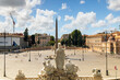 © Claudio Quacquarelli - Piazza del popola a Roma. Scatto a lunga esposizione in pieno giorno.
