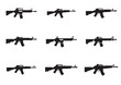 © Bismillah - Assault rifle icon, Assault rifle vector