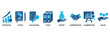 © Roronoa15 - Due diligence icon set vector illustration concept for potential, study, evaluating, files, invest, corporation, examination and value