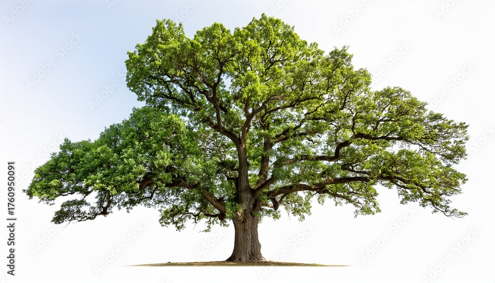 majestic live oak tree isolated on white background cut out Stock Photo ...