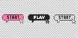 © Grafiona - Start game editable text effect style vector, Button for start games beginning vector design