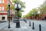 Fancy Clock tower in downtown Moscow Idaho