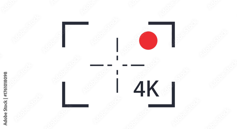 4k recording focus capturing footage with a camera viewfinder ...