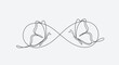 © ElysianArtwork - Abstract infinity symbol figure drawing vector art scalable illustration for diverse design projects