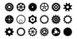 © Gold Graphic - Cog wheel. Gear wheel icon set. Simple Gear wheel collection. Cogwheel. Gear icons.