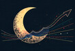 © Main - “Growth Doesn’t Sleep” – A stylized half-moon and rising graph merged together with dynamic motion lines.