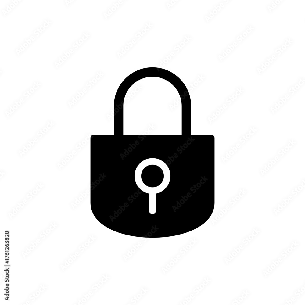 Lock icon vector for web and mobile app. Padlock sign and symbol ...
