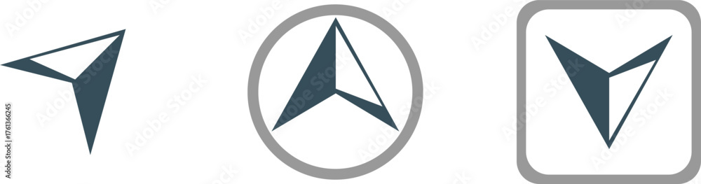 Navigation Arrows for Web and Mobile Design Compasses and Wayfinding ...