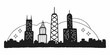 © Ehsan - Chicago Skyline in Lights Silhouette.A brand new digital city 3d model