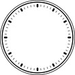 © zahrabilaa - Blank Clock Face With Hour Marks And Minute Ticks On Transparent Background Minimalist Design