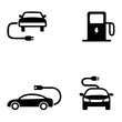 © Motin - Charging station electric car icons set.